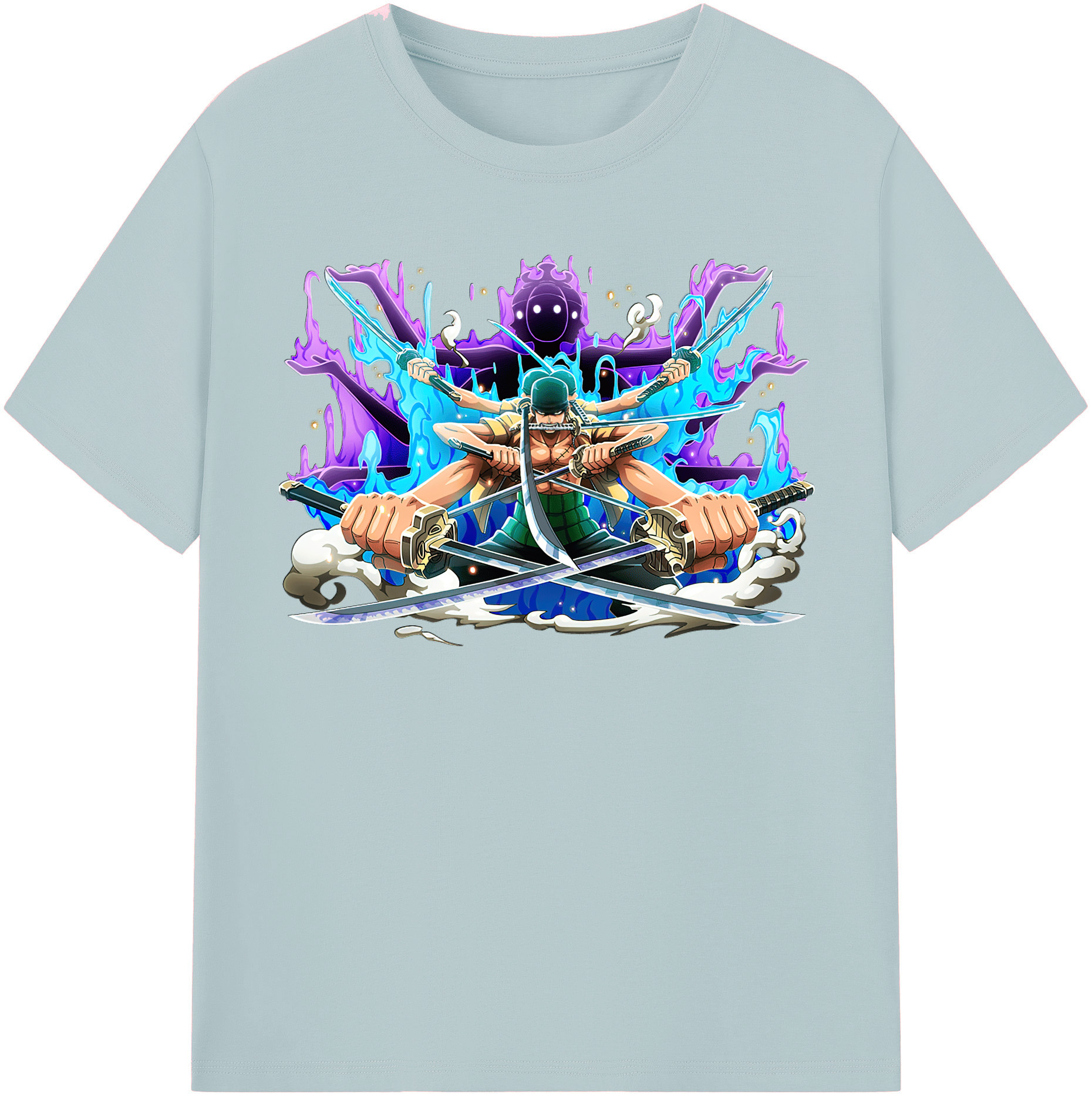 ワンピース ロロノア・ゾロ ONE PIECE Roronoa Zoro 綿100％半袖Tシャツ（フロントプリント）